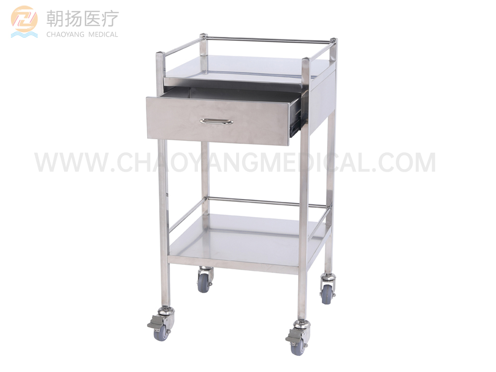 1 Drawer Stainless Steel  Dressing Trolley CY-D401A