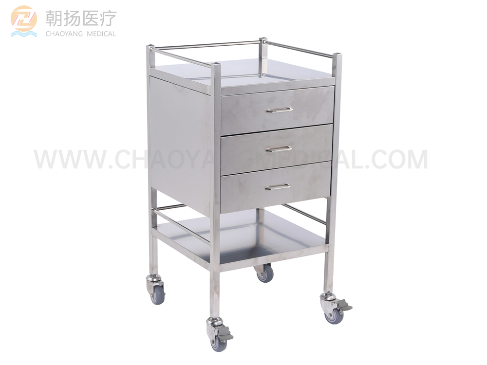 3 Drawer Steel Dressing Trolley CY-D403B